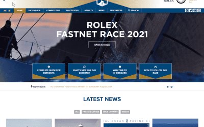 The new Rolex Fastnet Race website